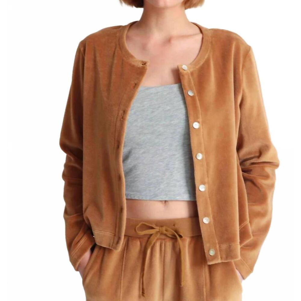 NEW SKIN adaline cardigan in fox brown